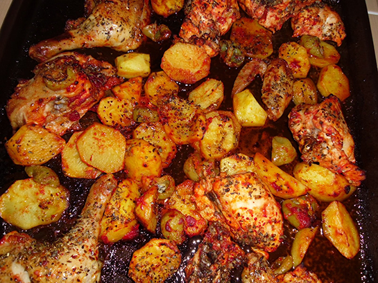 Fırında Sebzeli Tavuk Tarifi ve Malzemeleri