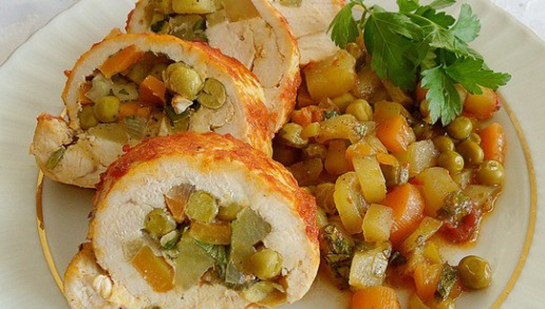 Sebzeli Tavuk Sarma Tarifi ve Malzemeleri